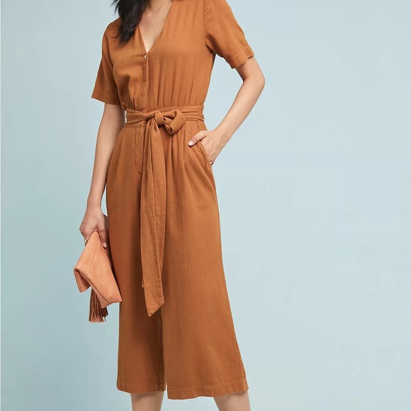 Trovata Pants - anthropologie trovata birds of paradise bella cropped wide leg jumpsuit